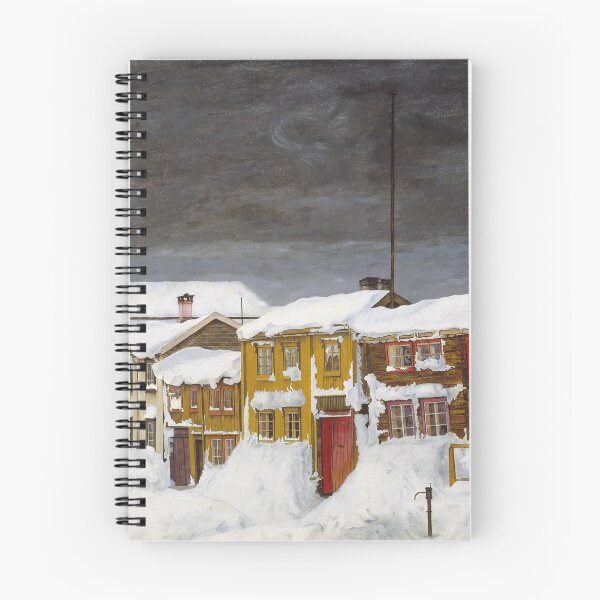 Artikelvorschau, Harald Sohlberg, Straße in Roros im Winter, 1903 entworfen und verkauft von Vintage Wall Art.