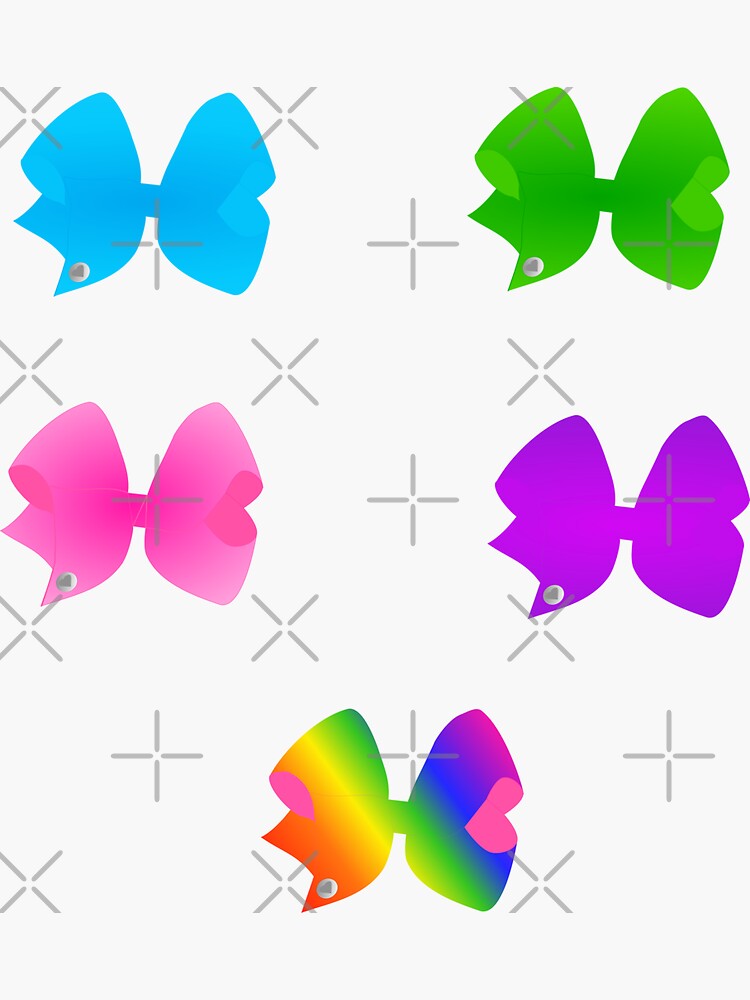 Lots of Big Bright Colorful Bows Set by jpjournals