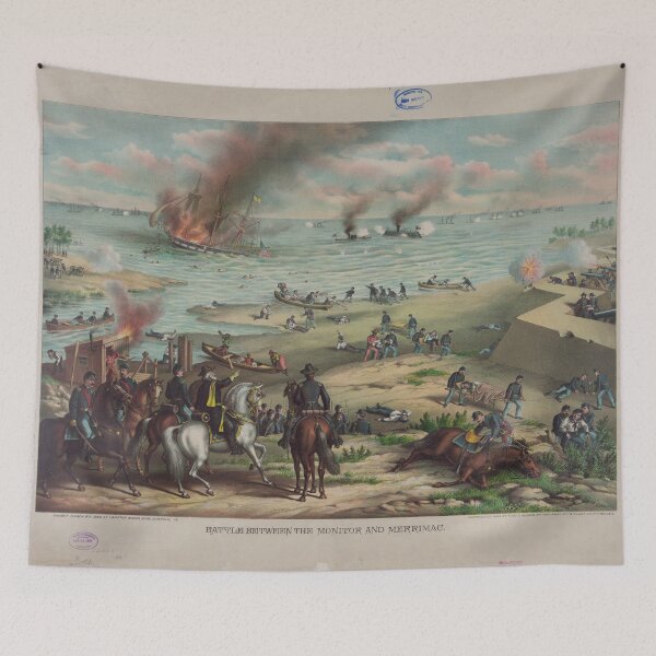 Item preview, Battle between the Monitor and Merrimack (March 9th 1862) designed and sold by allhistory.