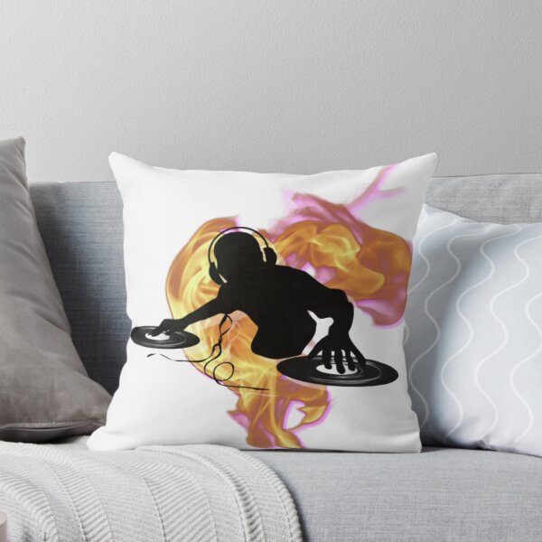 Item preview, Firey Dj Art DJ on Flaming Turntables designed and sold by Activi-Tees.