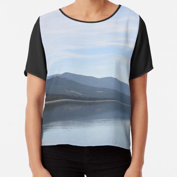 Norwegian Mountain Lake Chiffon Top