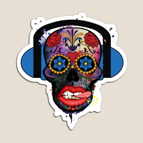 Item preview, Día de los muertos camiseta del cráneo del azúcar designed and sold by fa2pinho.