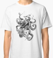 Kraken With Analog Synthesizer Classic T-Shirt