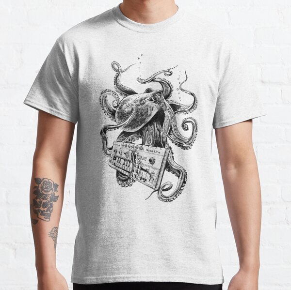 Kraken With Analog Synthesizer Classic T-Shirt