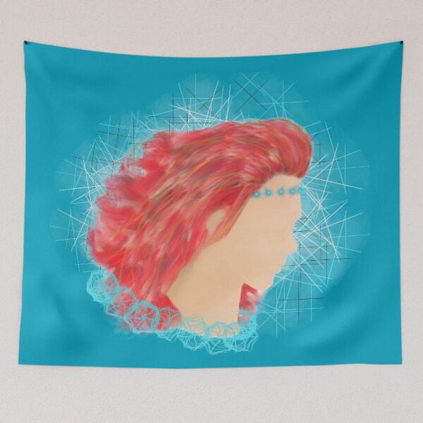 Item preview, fire redhead woman  designed and sold by Dilehk.