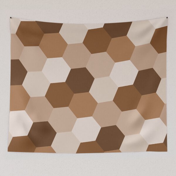 Item preview, Brown Hexagons designed and sold by LittleOddShop.