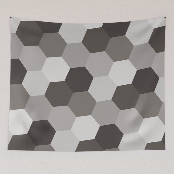 Item preview, Grey Hexagons designed and sold by LittleOddShop.