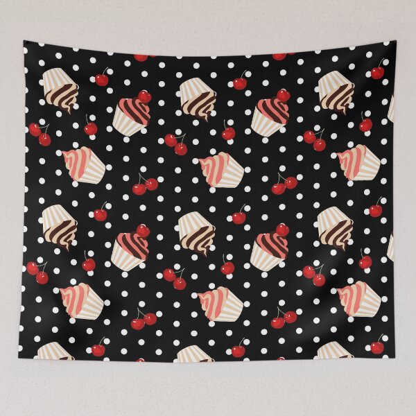 Item preview, Rockabilly Cherry Cupcakes designed and sold by nadyanadya.