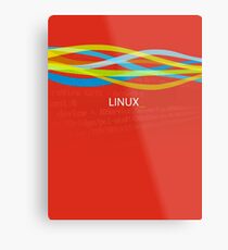 Linux Rainbow Metal Print