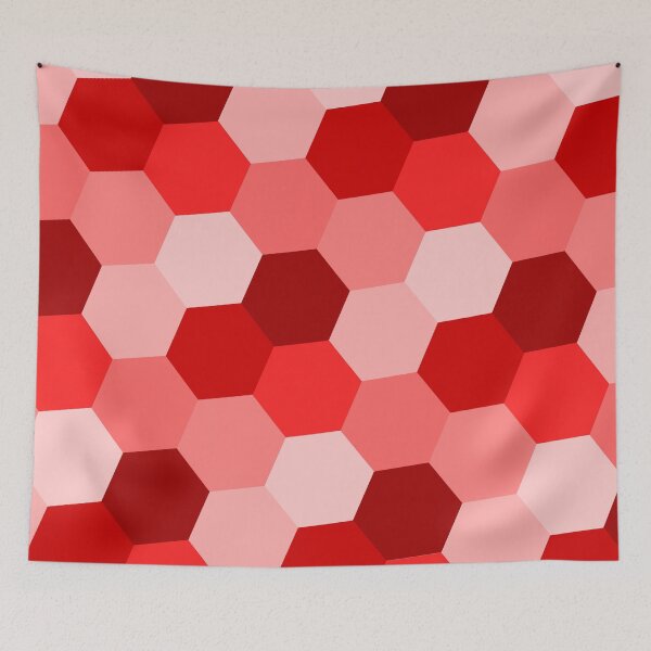 Item preview, Red Hexagons designed and sold by LittleOddShop.