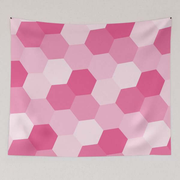 Item preview, Pink Hexagons designed and sold by LittleOddShop.