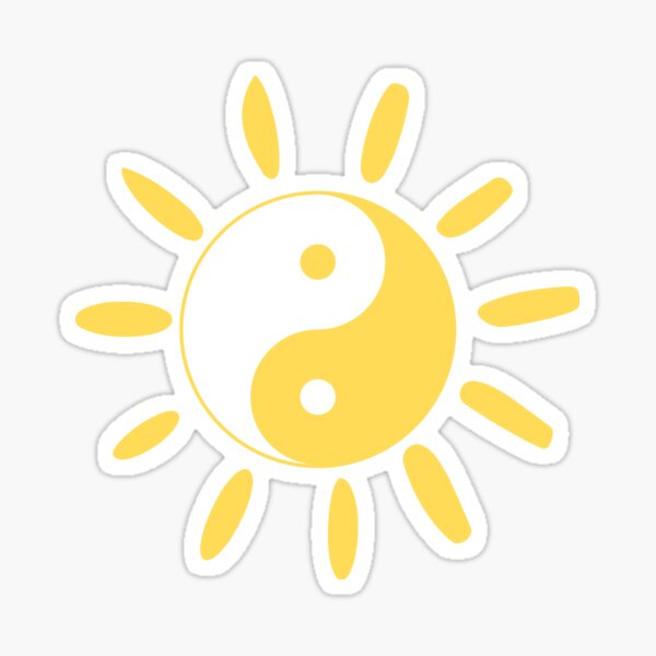 Artikel-Vorschau von Gelbes Yin Yang Sun, designt und verkauft von rewstudio.