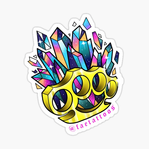 .com: Brass Knuckles Spike JDM - Sticker Graphic - Auto