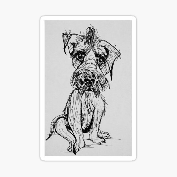 scruffy-dog-sticker-for-sale-by-jenwalls-redbubble