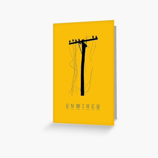 Unwired Outback Telephone Pole Greeting Card