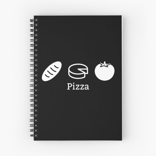 Item preview, Receta de pizza minimalista designed and sold by StanSquared.