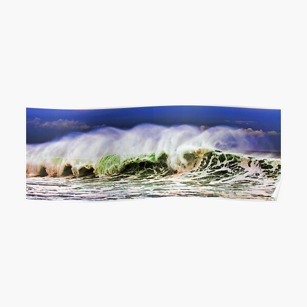 Ocean Power Wave Poster