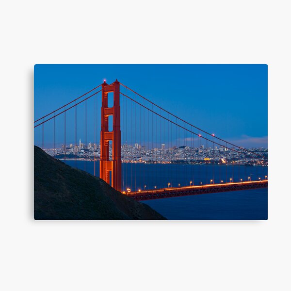 San Francisco through the Golden Gate Bridge Canvas Print