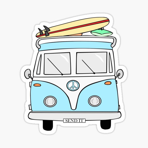 Vw Bus Stickers | Redbubble