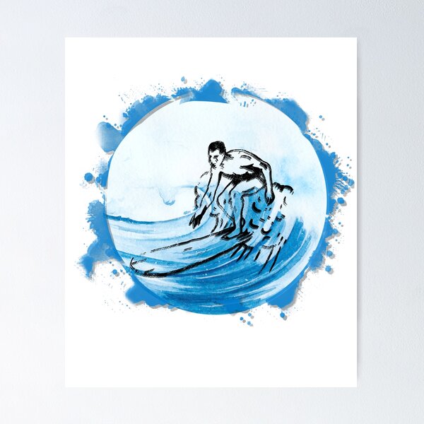 Item preview, Longboard big wave tribal surfer designed and sold by Activi-Tees.
