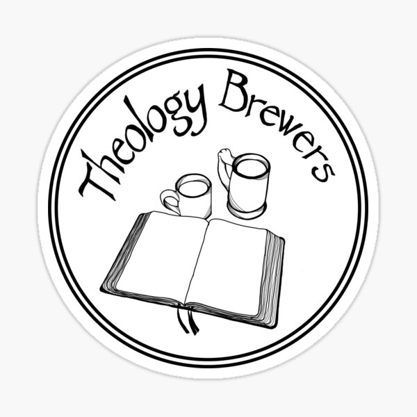 Theology Brewers Logo Circle - Black Sticker