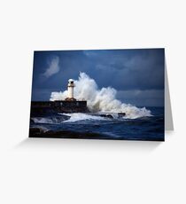 South Gare (Stormy) Greeting Card