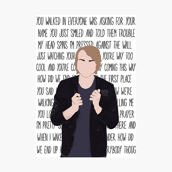 Item preview, Ashton Irwin End Up Here designed and sold by Band-Prints.