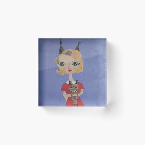 Item preview, ~ Bobcat ~ 10 Year Old Amelia's Arizona Critter Girl  designed and sold by ArtByMillyMoo.