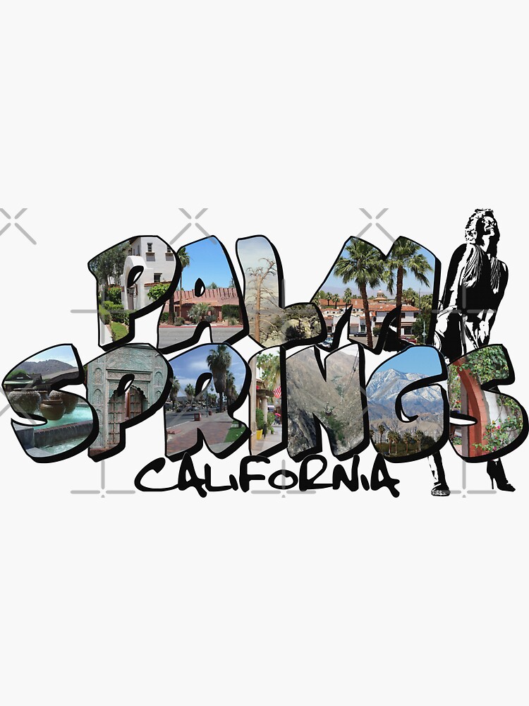 Big Letter Palm Springs California by ButterflysAttic