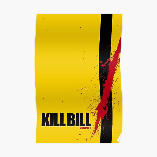 Tuer Bill Affiche de film Jaune Poster