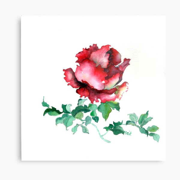Red Rose Metal Print