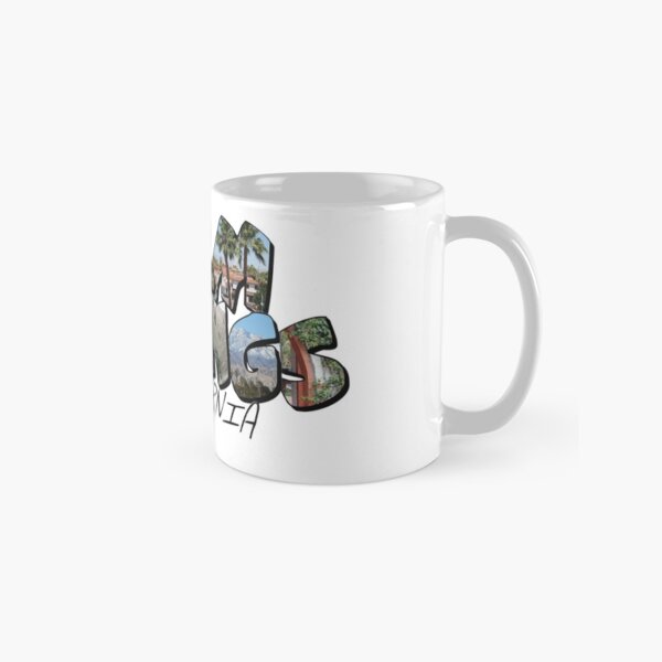 Large Letter Palm Springs California Classic Mug