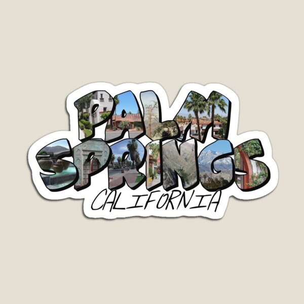 Large Letter Palm Springs California Magnet