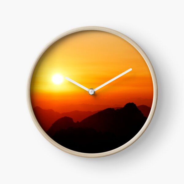 Sunrise from Huangshan Clock