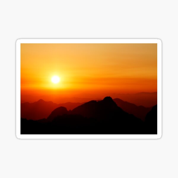 Sunrise from Huangshan Sticker