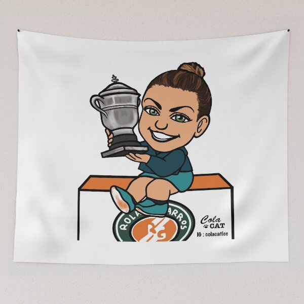 Item preview, Simona Halep French Open Cute version designed and sold by Colacatlee.