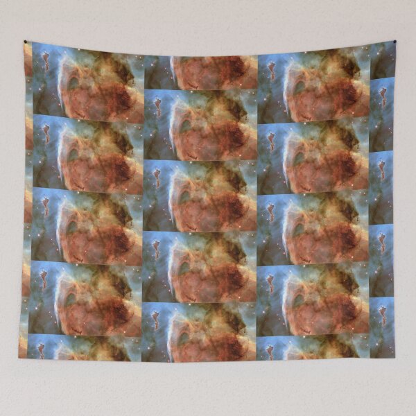 Item preview, Vivid orange gas in galaxy designed and sold by DelightfulArts.