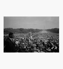 Lámina fotográfica Marcha de los derechos civiles en Washington el 28 de agosto de 1963
