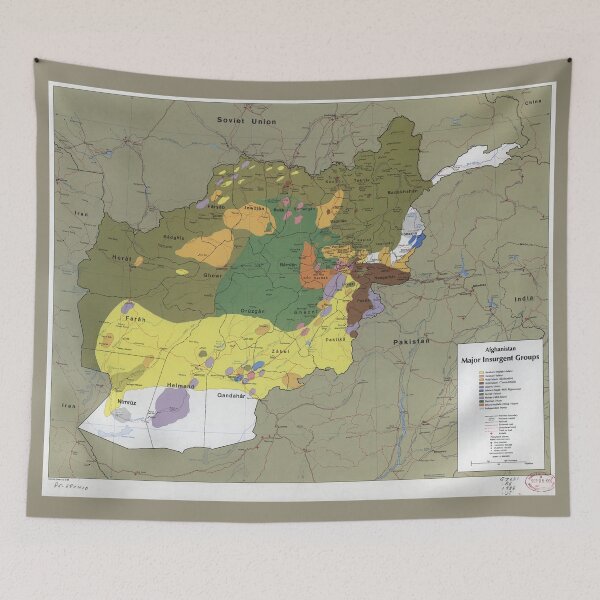 Item preview, Afghanistan Major Insurgent Groups Map (1985) designed and sold by allhistory.