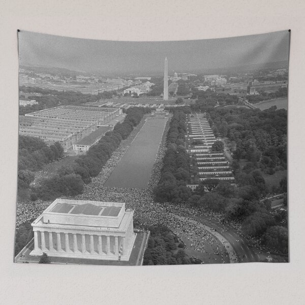 Item preview, Aerial View of the March on Washington August 28 1963 designed and sold by allhistory.