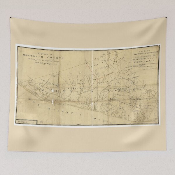 Item preview, Map of Monmouth County New Jersey (1781) designed and sold by allhistory.