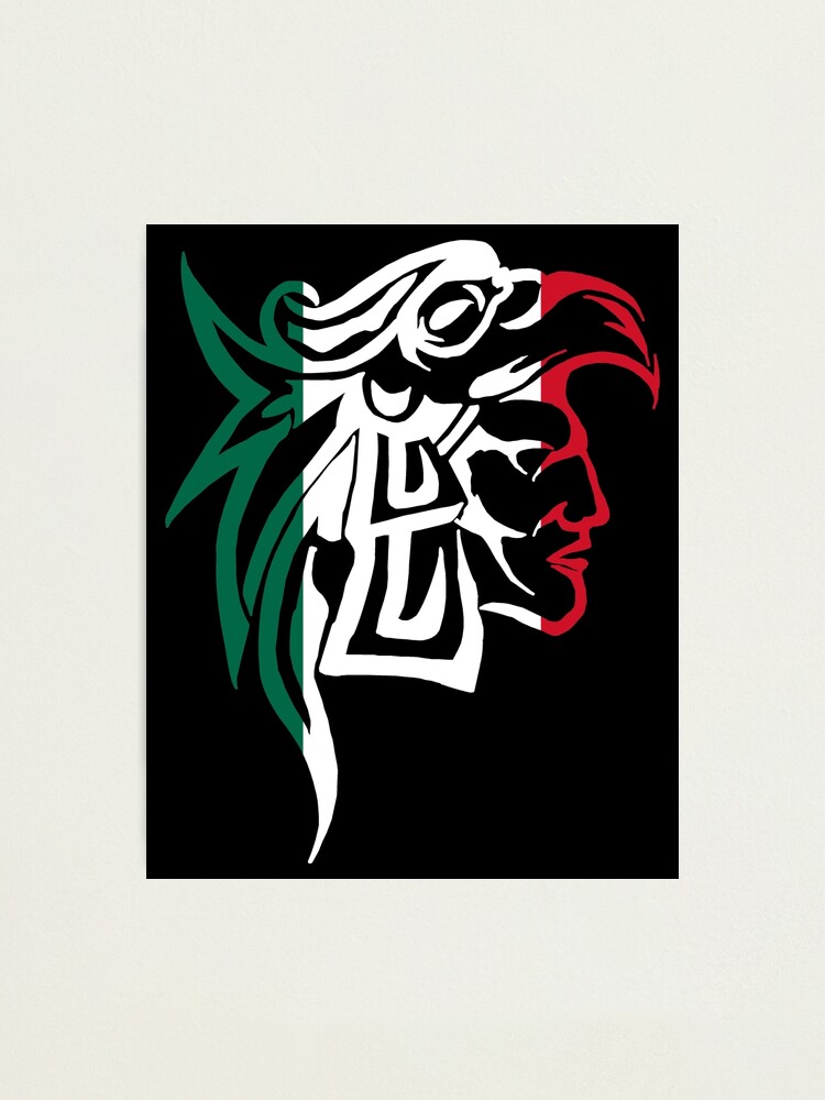 Aztekischer Adler Krieger Mexikanische Flagge Fotodruck Von Scapegoatprints Redbubble