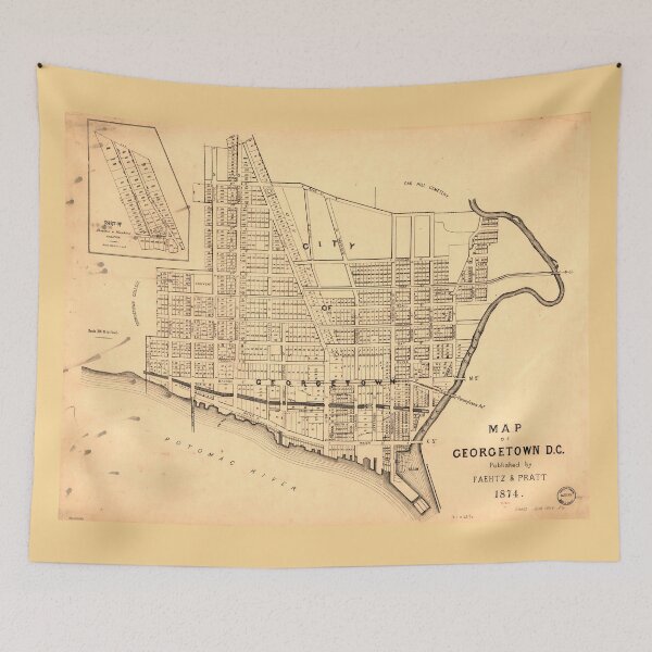 Item preview, Mapa de Georgetown DC (Distrito de Columbia) 1874 designed and sold by allhistory.
