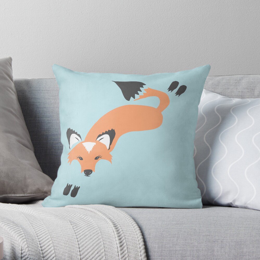 Foxy Roxy Throw Pillow