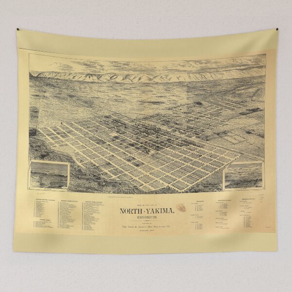 Item preview, View of the city of North Yakima Washington (1889) designed and sold by allhistory.