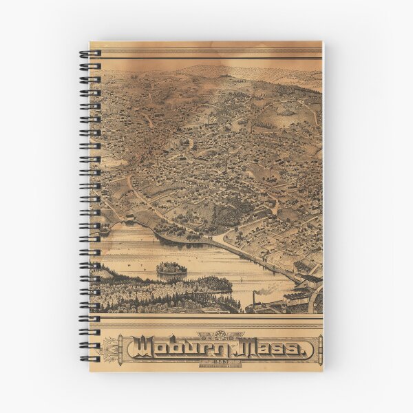 Item preview, Aerial View of Woburn Massachusetts (1883) designed and sold by allhistory.