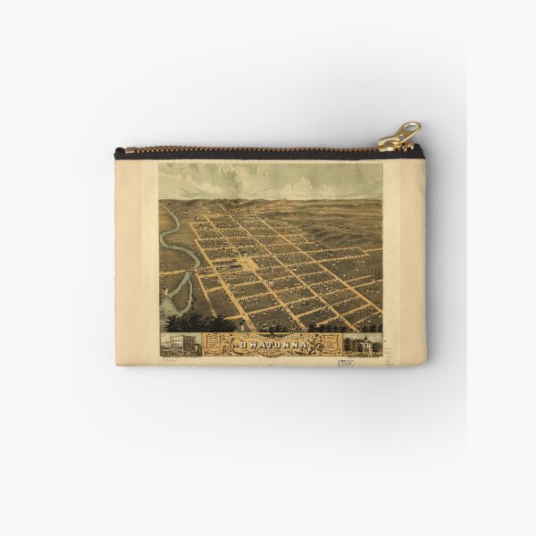 Item preview, Bird's eye view of Owatonna, Steele County, Minnesota (1870) designed and sold by allhistory.
