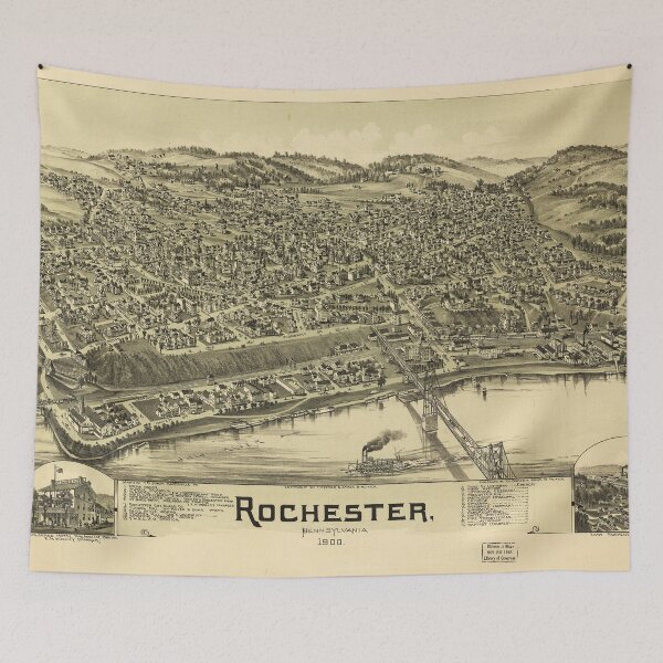 Item preview, Rochester, Pennsylvania (1900) designed and sold by allhistory.