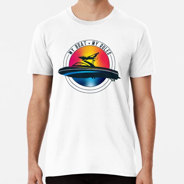 Wakeboard boat My Boat My Rules Wakeboarding T-shirt Premium T-Shirt