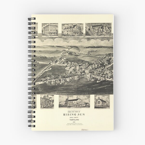 Item preview, Rising Sun, Cecil County, Maryland (1907) designed and sold by allhistory.